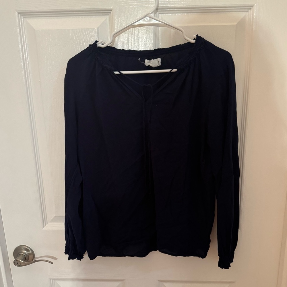 Velvet by Graham & Spencer Dark Blue Blouse